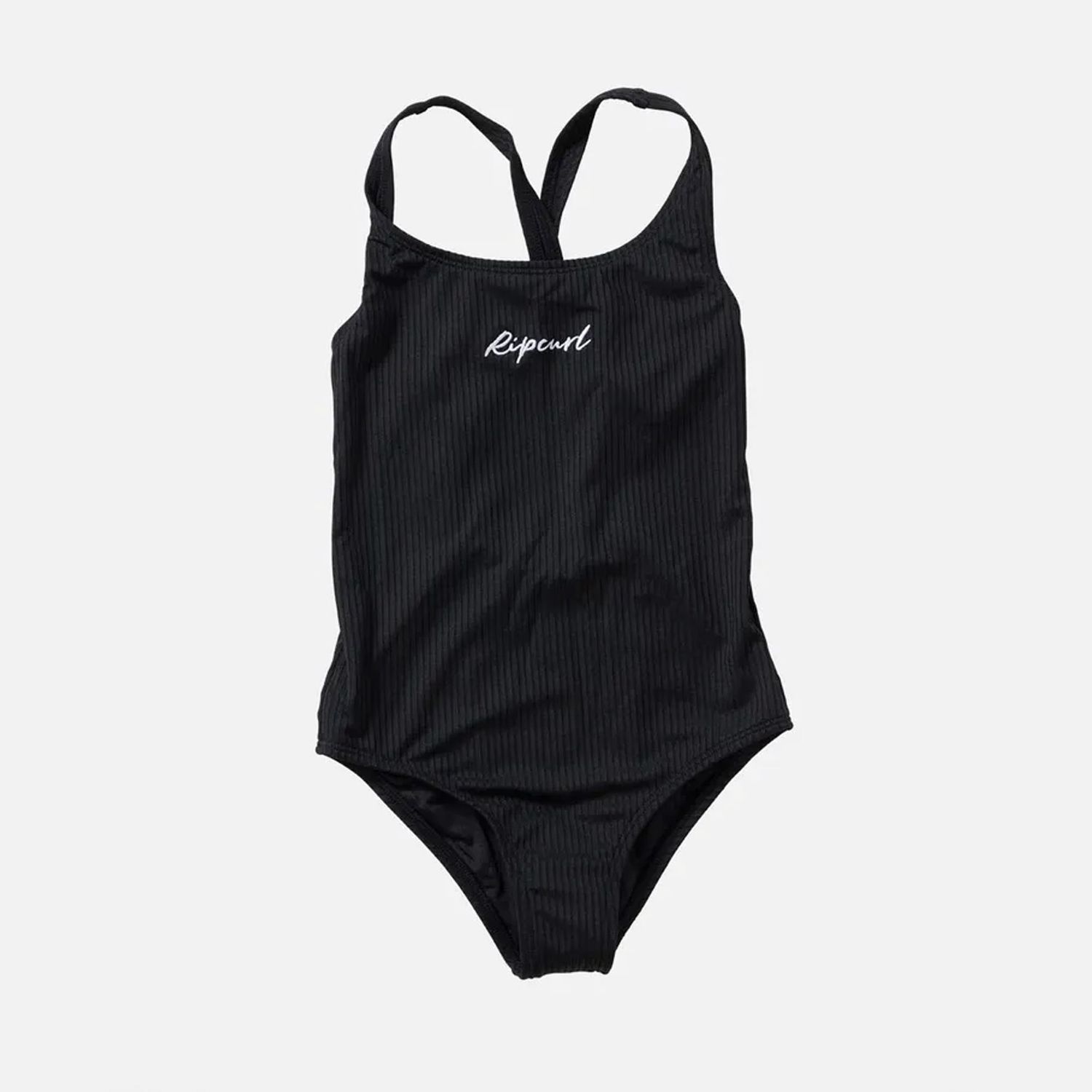RIP CURL TEEN GIRLS PREMIUM RIB ONE PIECE SWIM  - BLACK
