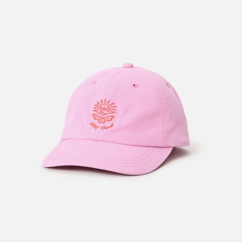 RIP CURL GIRLS WASHED TWILL CAP  -  BRIGHT PINK