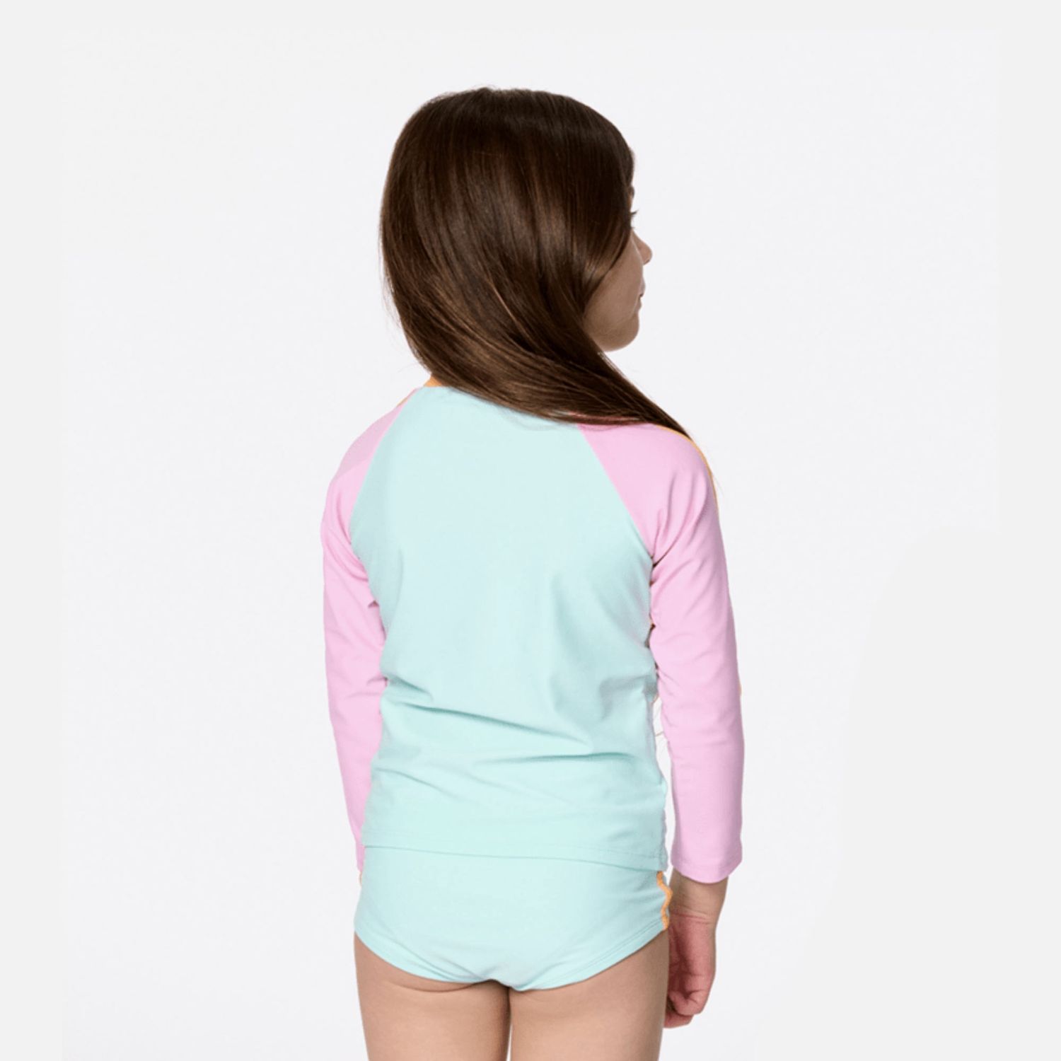 RIP CURL GIRLS SURF REVIVAL LS SURF SET  -  LIGHT AQUA