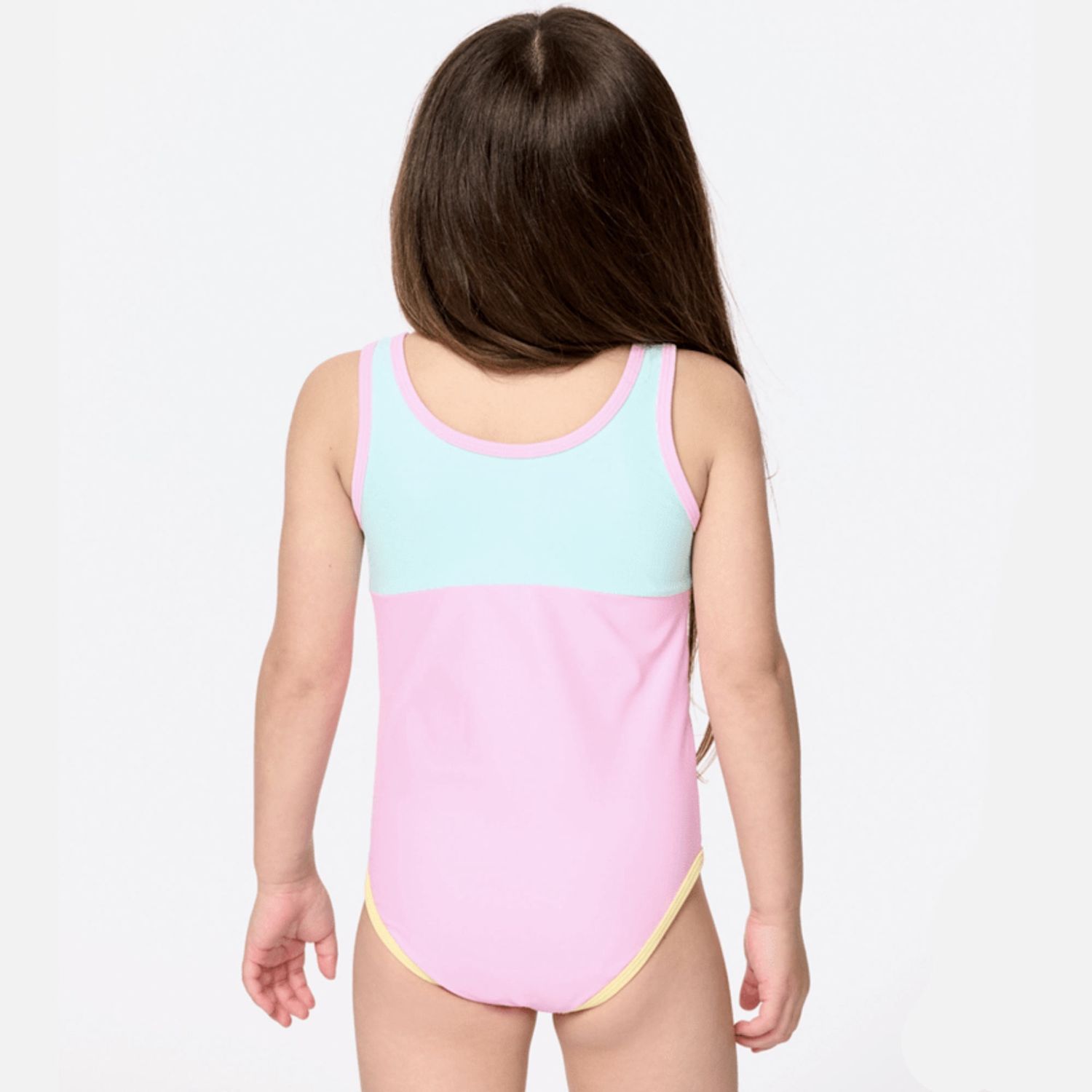 RIP CURL GIRLS ISLAND DAYS 1 PIECE SURF SUIT  -  PINK