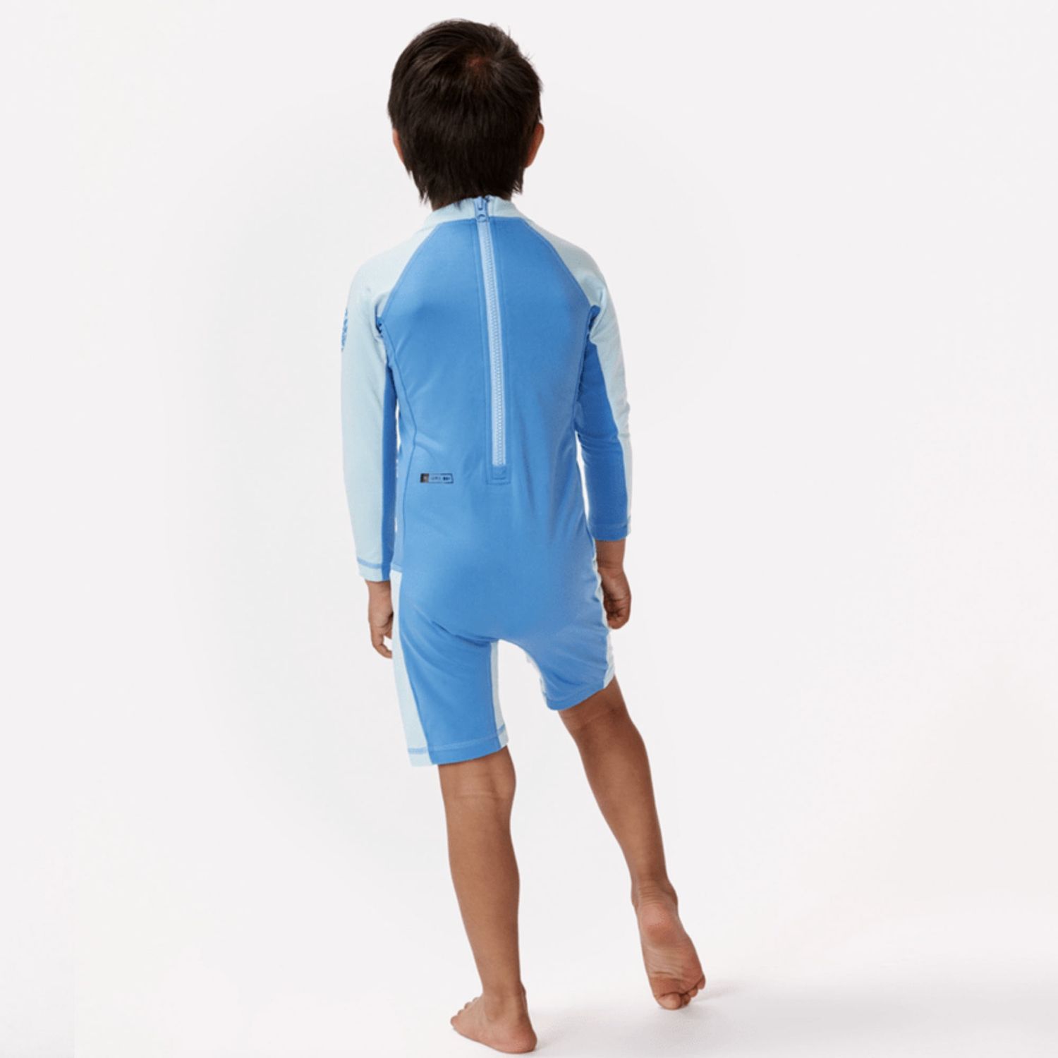 RIP CURL BOYS ICONS UV BRUSHED L/S SUIT  -  BLUE GUM