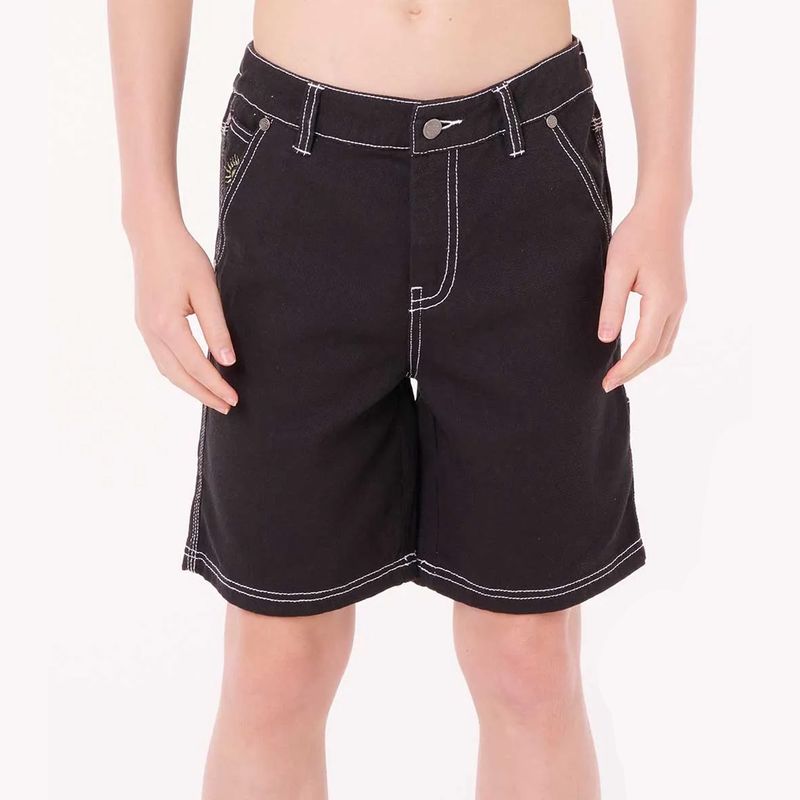 RIP CURL BOYS HYPED TWILL SHORT  -  BLACK