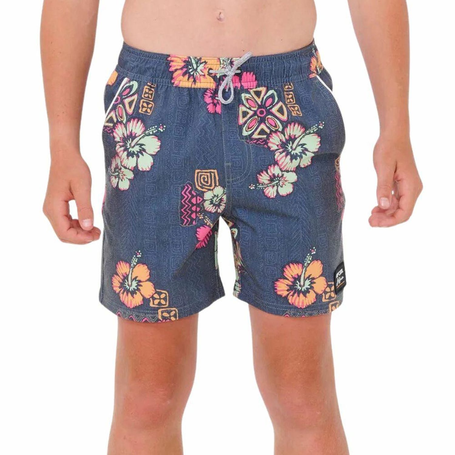 RIP CURL TEEN BOYS HOFFMAN VOLLEY SHORT - NAVY
