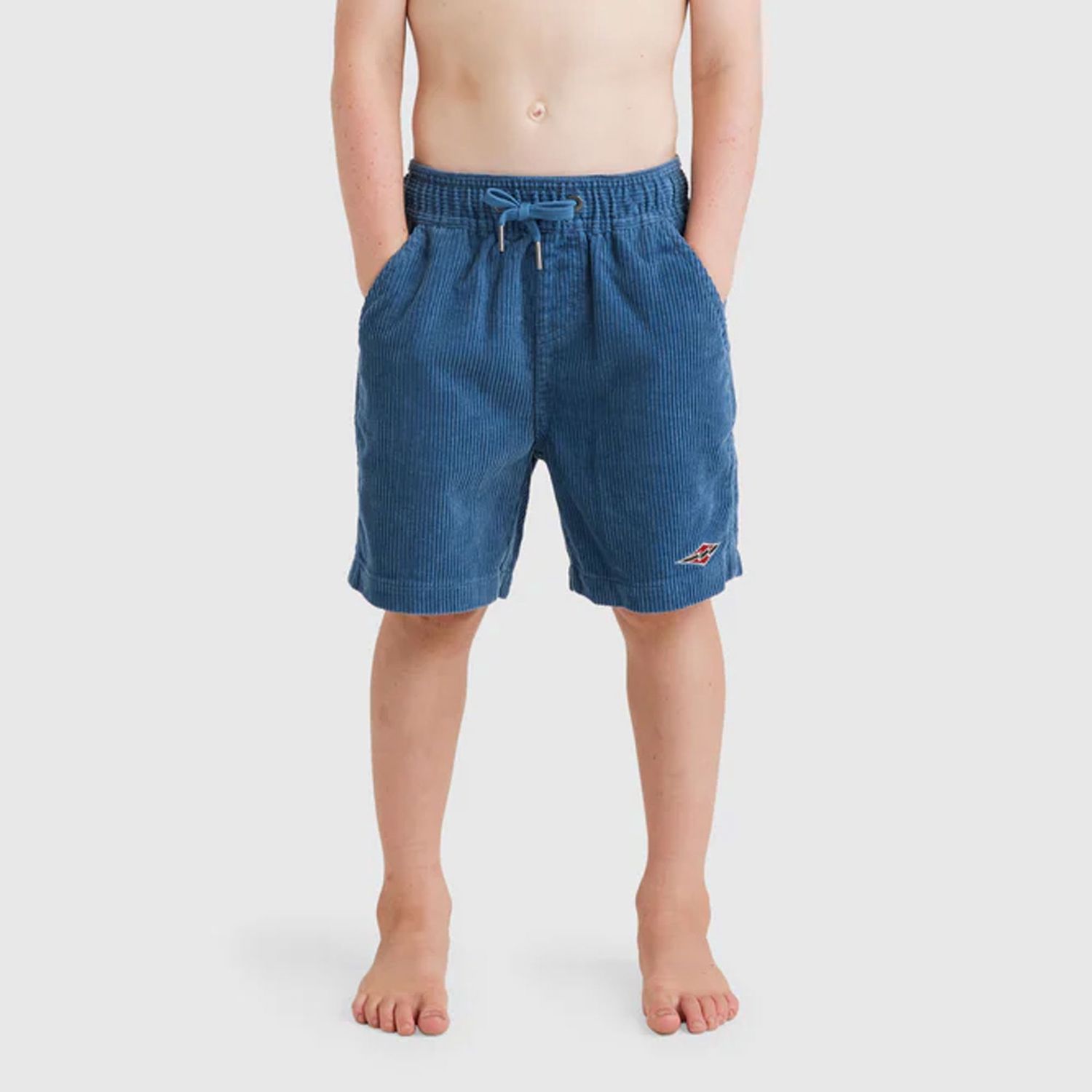 BILLABONG BOYS GROM LARRY CORD SHORTS - SMOKE BLUE