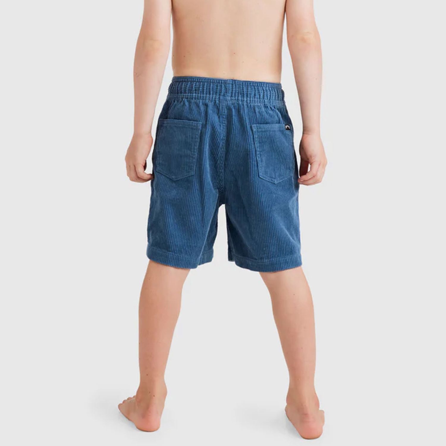 BILLABONG BOYS GROM LARRY CORD SHORTS - SMOKE BLUE