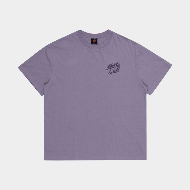 SANTA CRUZ MENS MULTI LOGO DESCENT SS TEE - LAVENDER