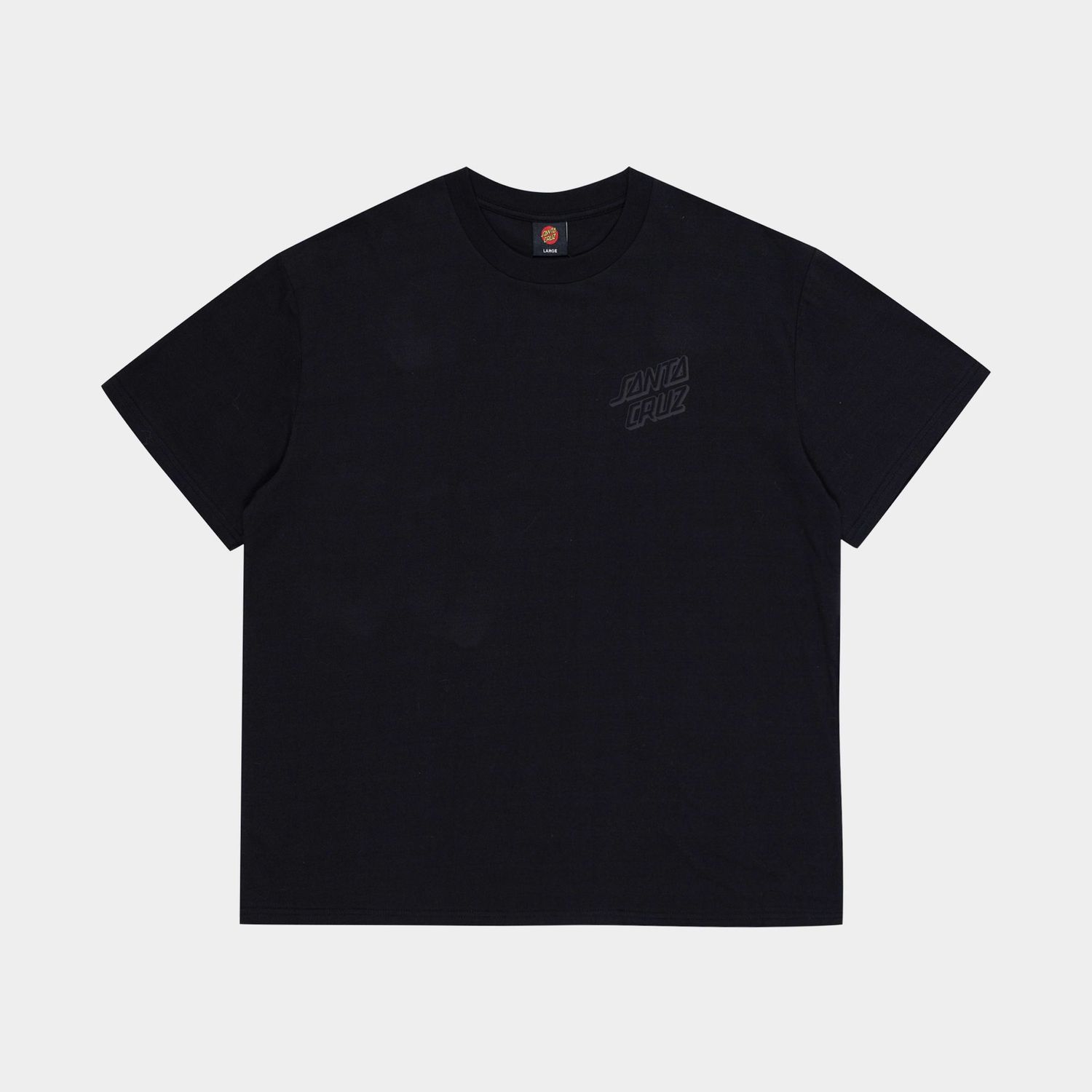 SANTA CRUZ MENS MULTI LOGO DESCENT SS TEE - OFF BLACK