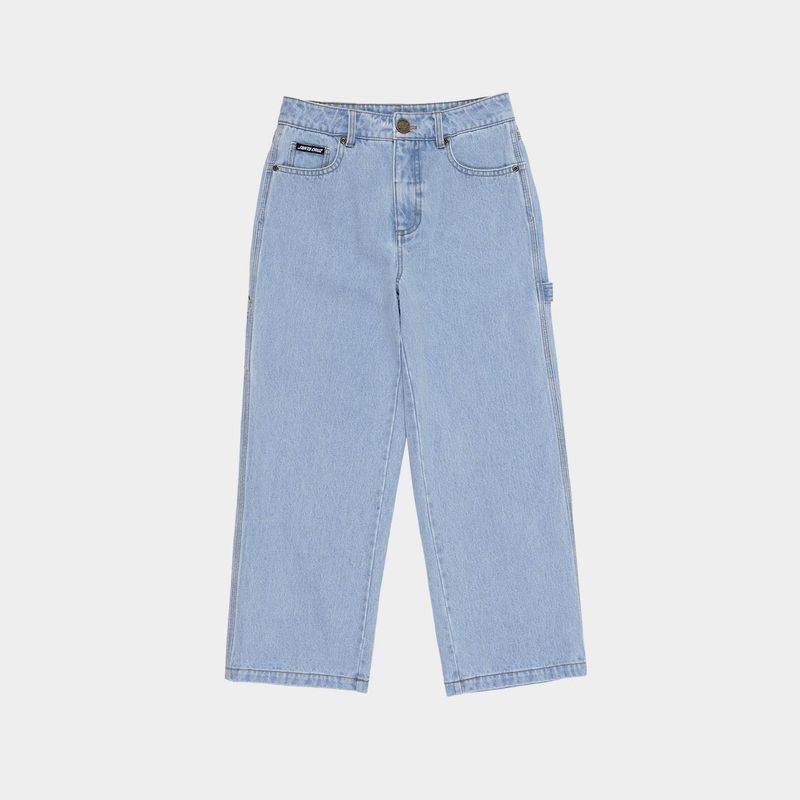 SANTA CRUZ BOYS CLASSIC DOT CARPENTER JEANS - LIGHT WASHED INDIGO