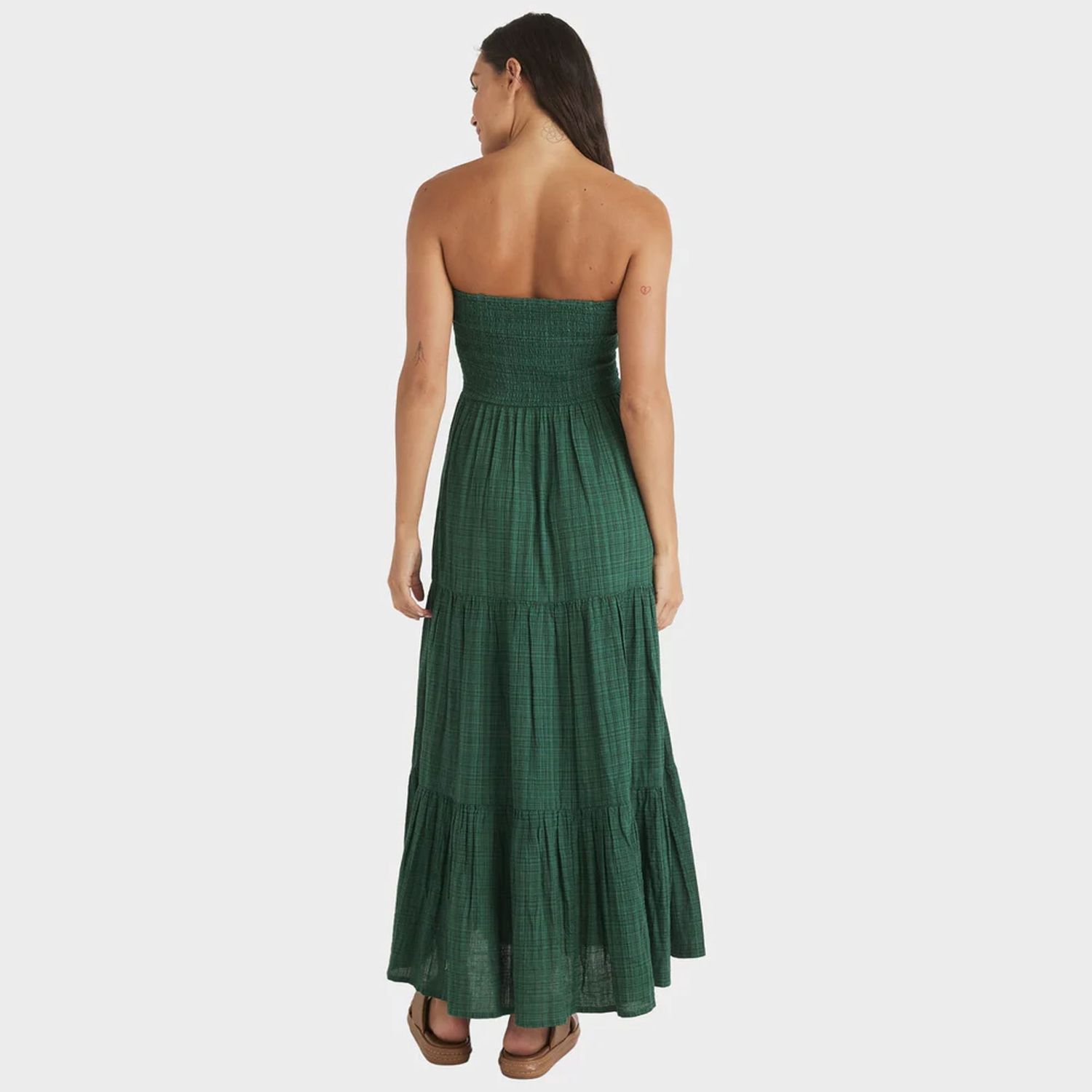 ROXY WOMENS BABY MINE MAXI DRESS - EVERGREEN