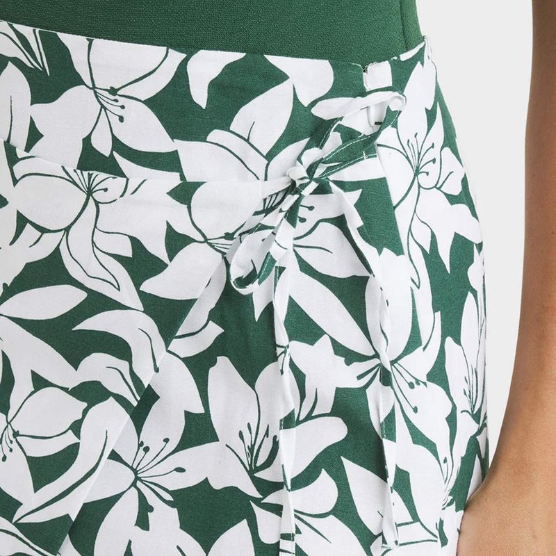 ROXY WOMENS KHLOE WRAP SKIRT - EVERGREEN