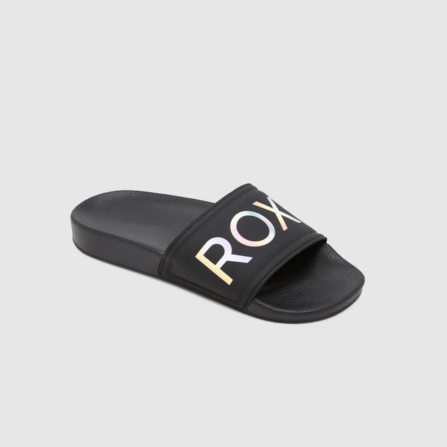 ROXY GIRLS RG SLIPPY II SLIDES - BLACK MULTI 1