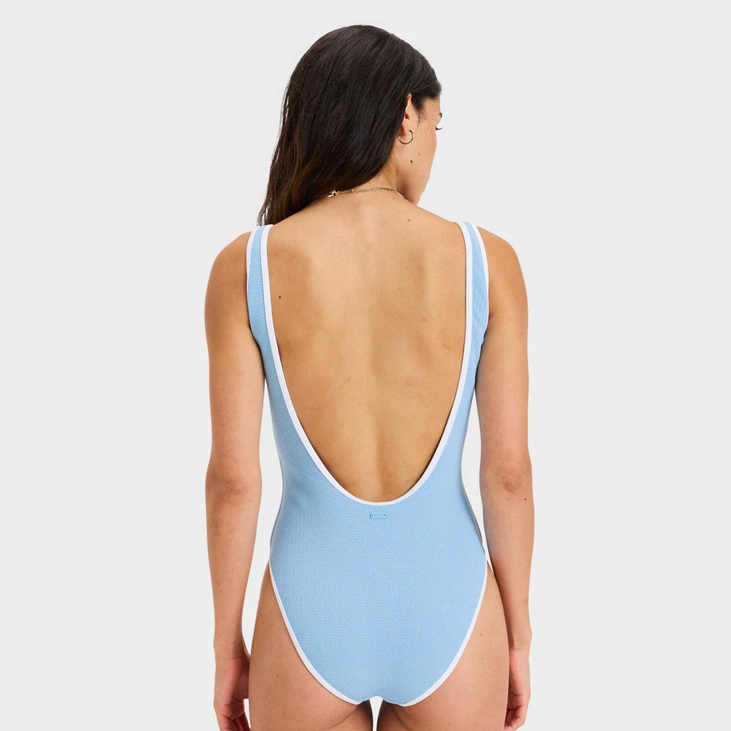 ROXY WOMENS KAUAI ONE PIECE SWIMSUIT - SKY BLUE