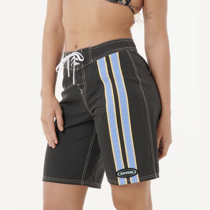 RIP CURL WOMENS PACIFIC RIDER 10 BOARDSHORT  -  BLACK