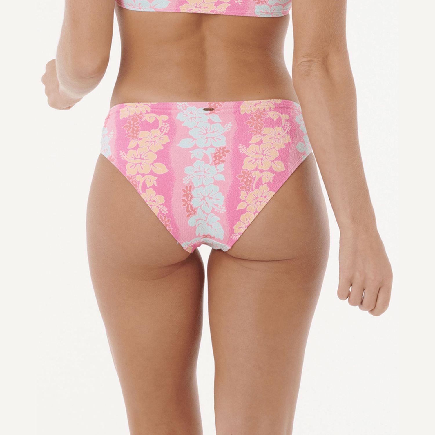 RIP CURL WOMENS WAIKIKI KEEPSAKES FULL PANT BIKINI BOTTOM  -  PINK