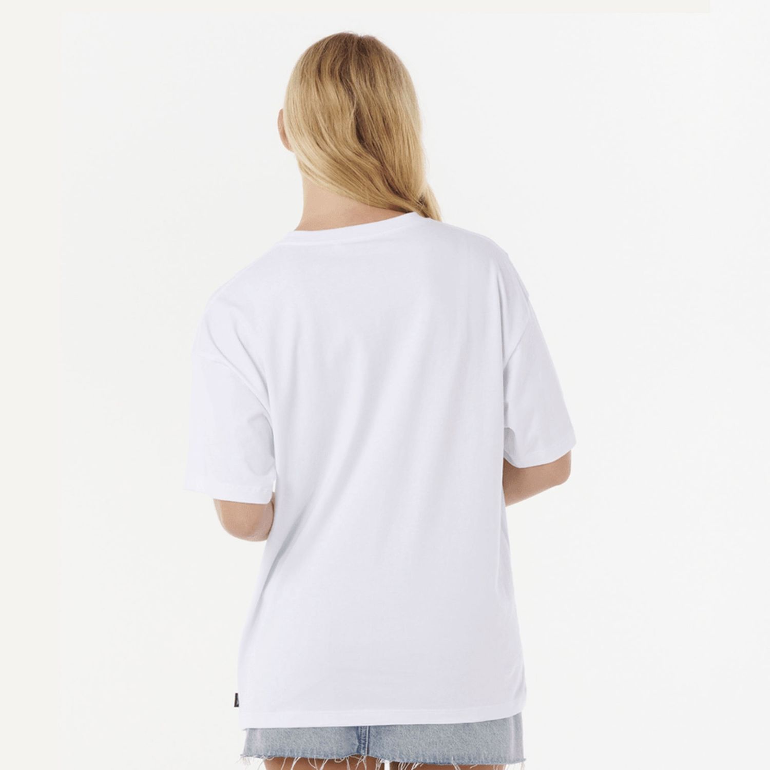 RIP CURL WOMENS SUMMER CLASSIC HERITAGE SS TEE - WHITE