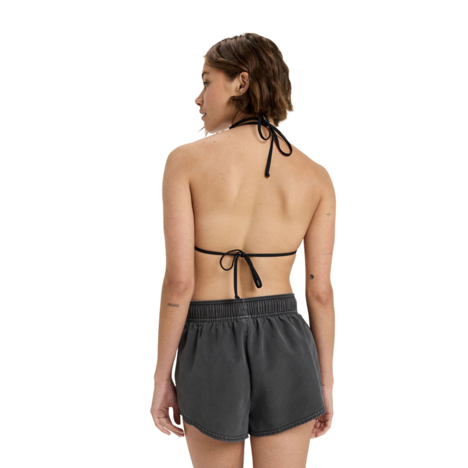 ROXY WOMENS NO BAD WAVES BOARDSHORT - ANTHRACITE