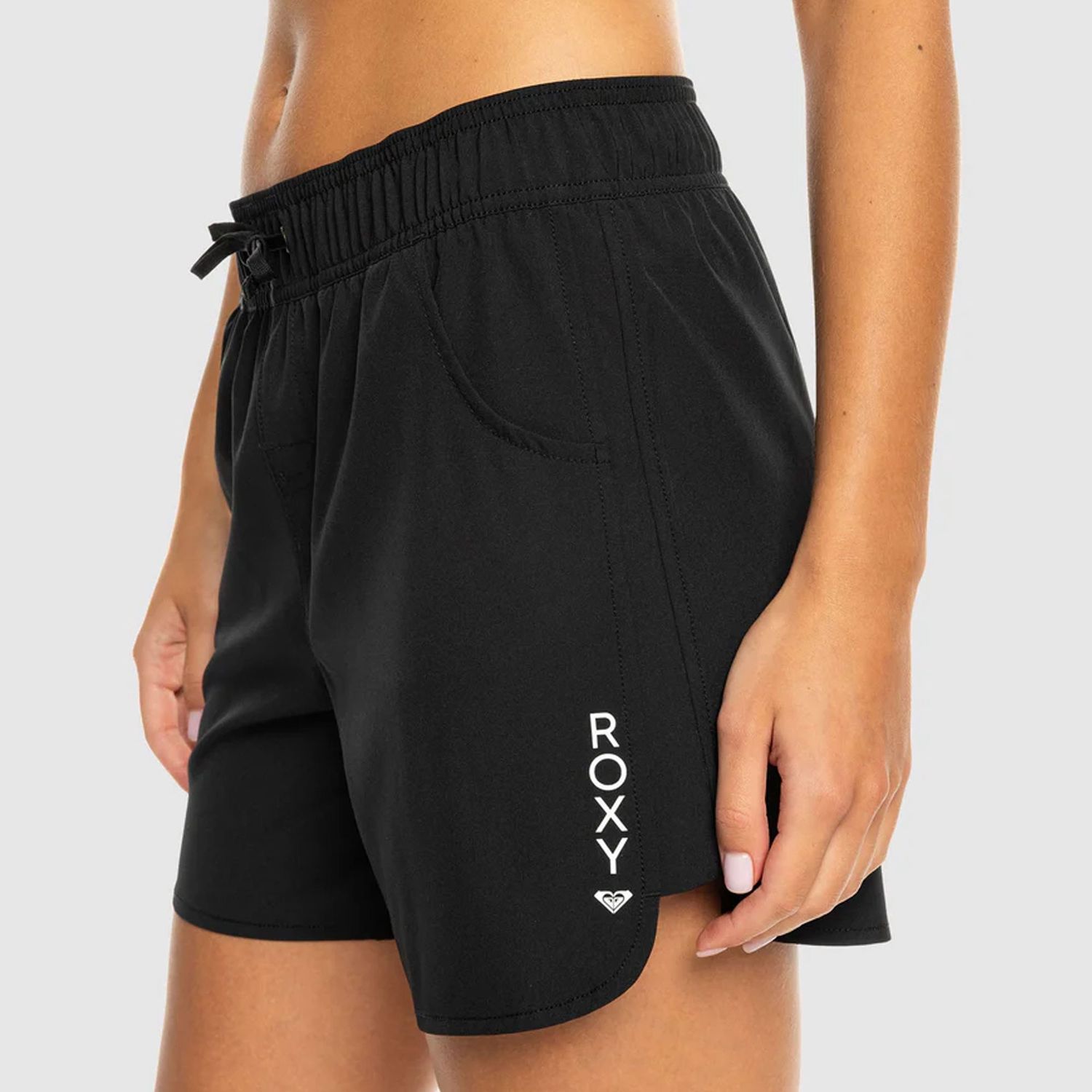 ROXY WOMENS ROXY WAVE 5 INCH BOARDSHORT - ANTHRACITE