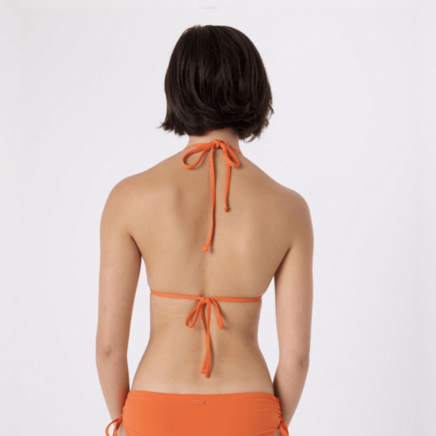 ROXY WOMENS SD BEACH CLASSICS TIKI TRI BIKINI TOP - TANGERINE
