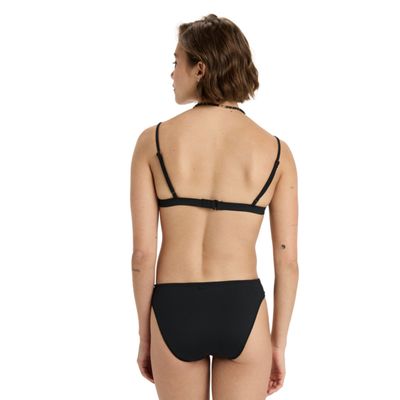 ROXY WOMENS BEACH CLASSICS HIPSTER BIKINI BOTTOM - ANTHRACITE
