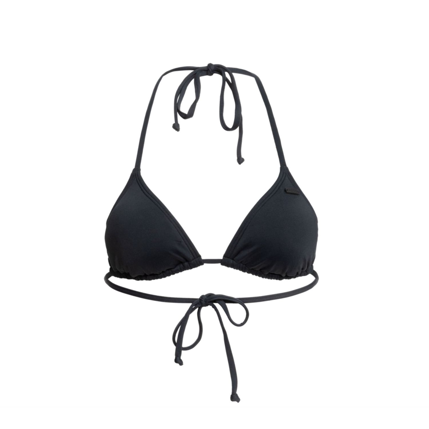 ROXY WOMENS SD BEACH CLASSICS TIKI TRI BIKINI TOP - ANTHRACITE