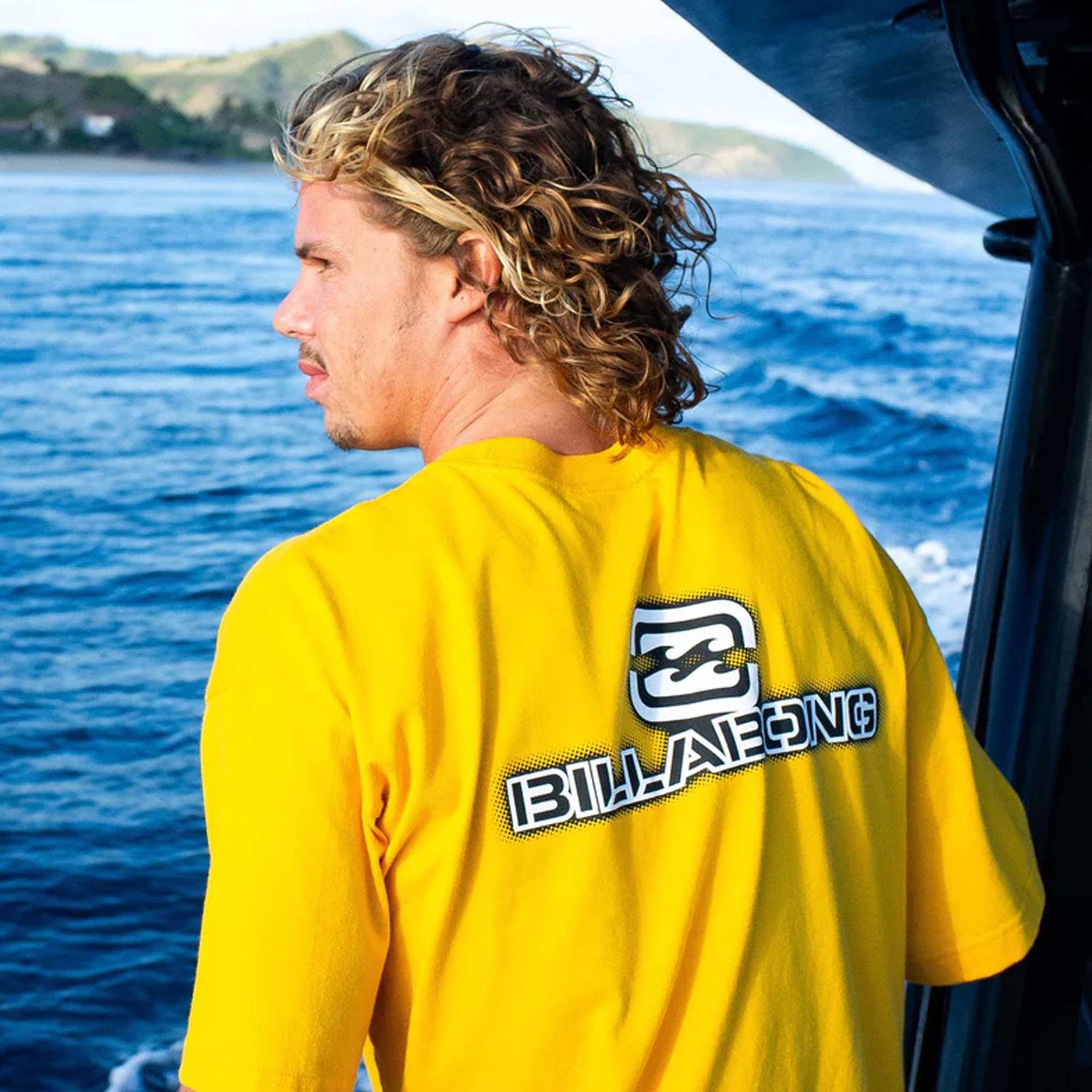 BILLABONG MENS SPEC DOTCOM SS TEE - YELLOW