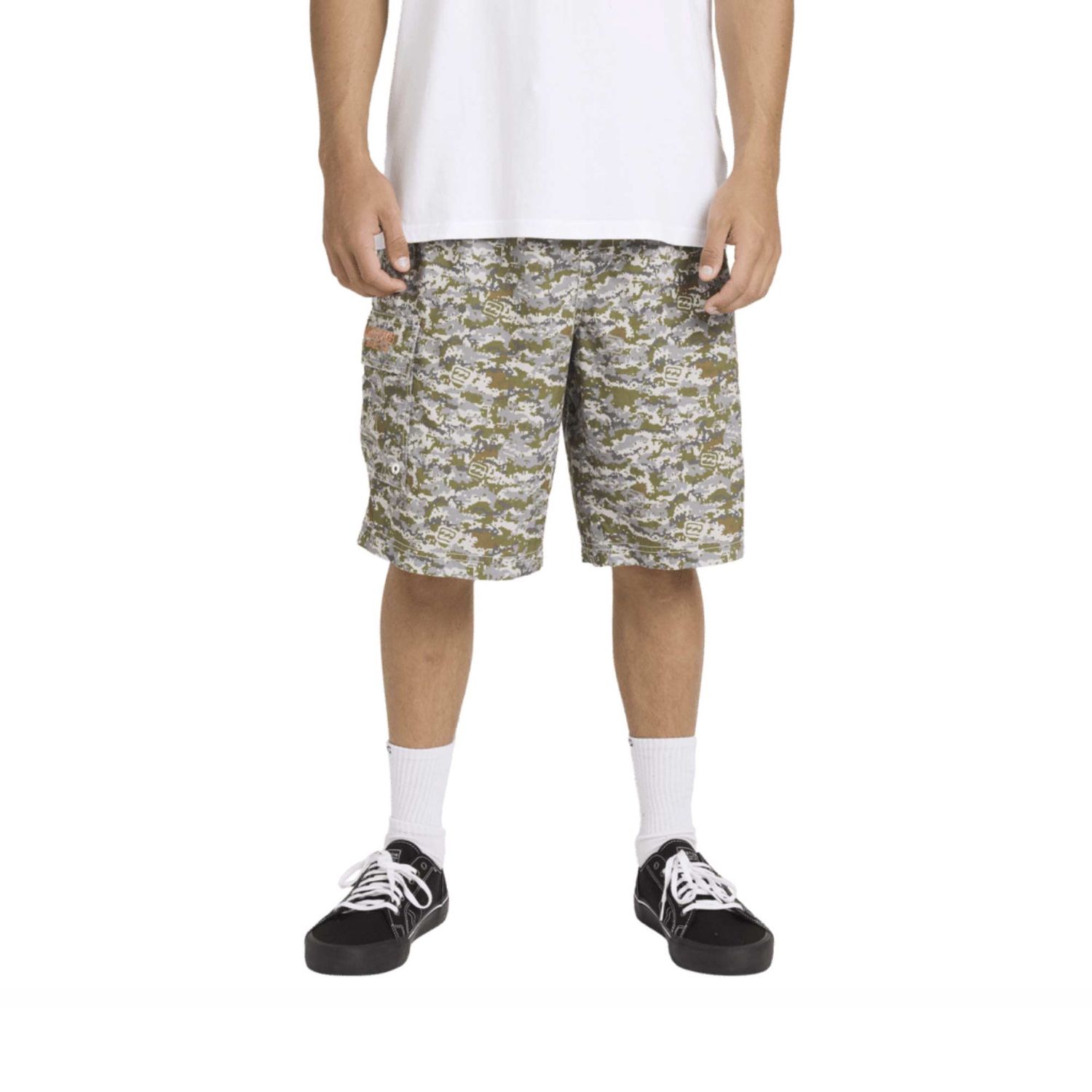 BILLABONG MENS THROW ON BOARDSHORTS - CAMO
