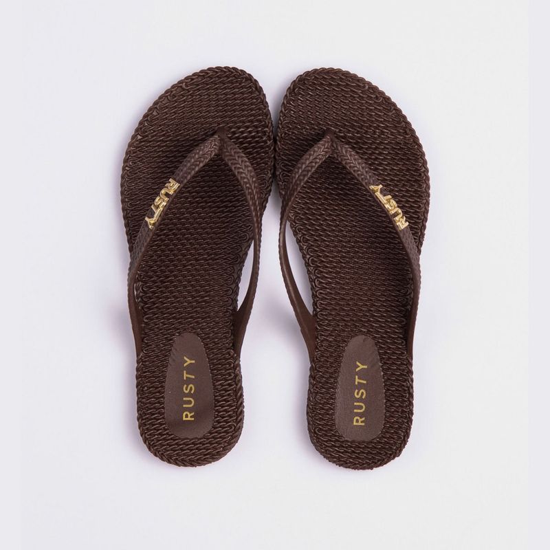 RUSTY WOMENS FLIP OUT THONG - PINECONE