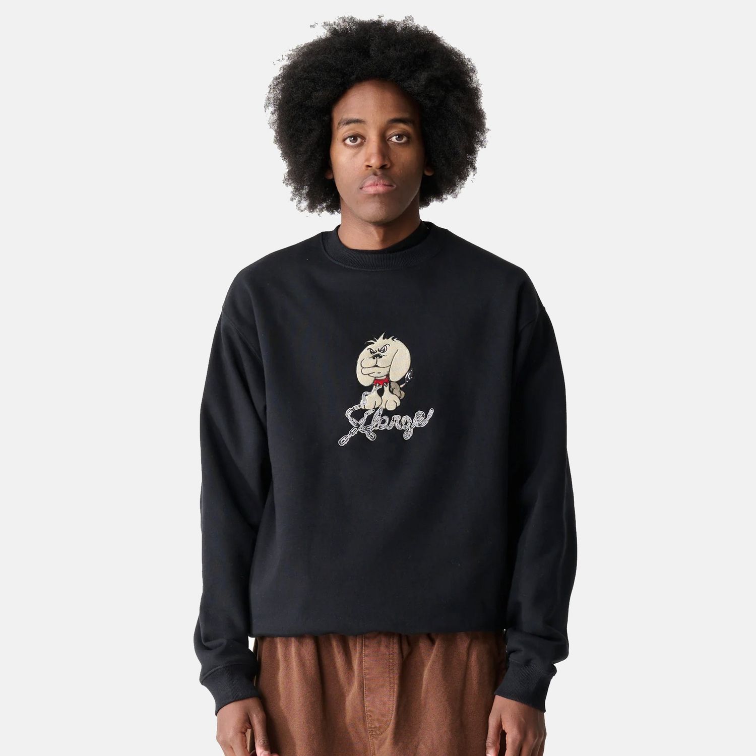 XLARGE MENS OFF LEASH CREW - BLACK