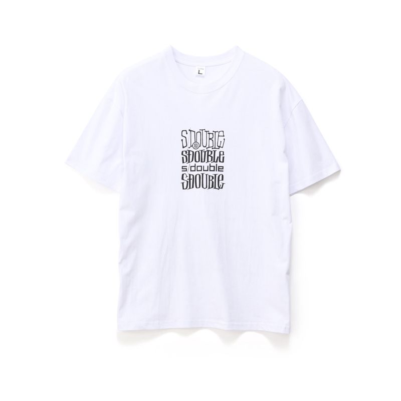 S-DOUBLE MENS LOGOFEST SS TEE - WHITE