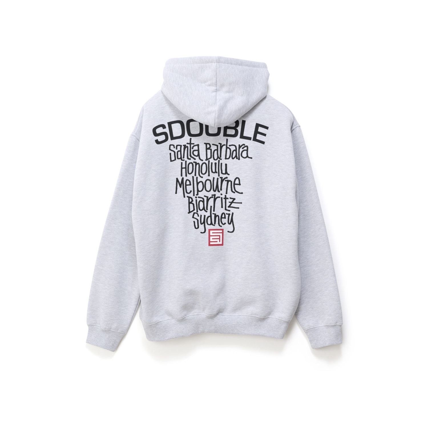 S-DOUBLE MENS CITIES ZIP THRU HOOD - ASH HEATHER