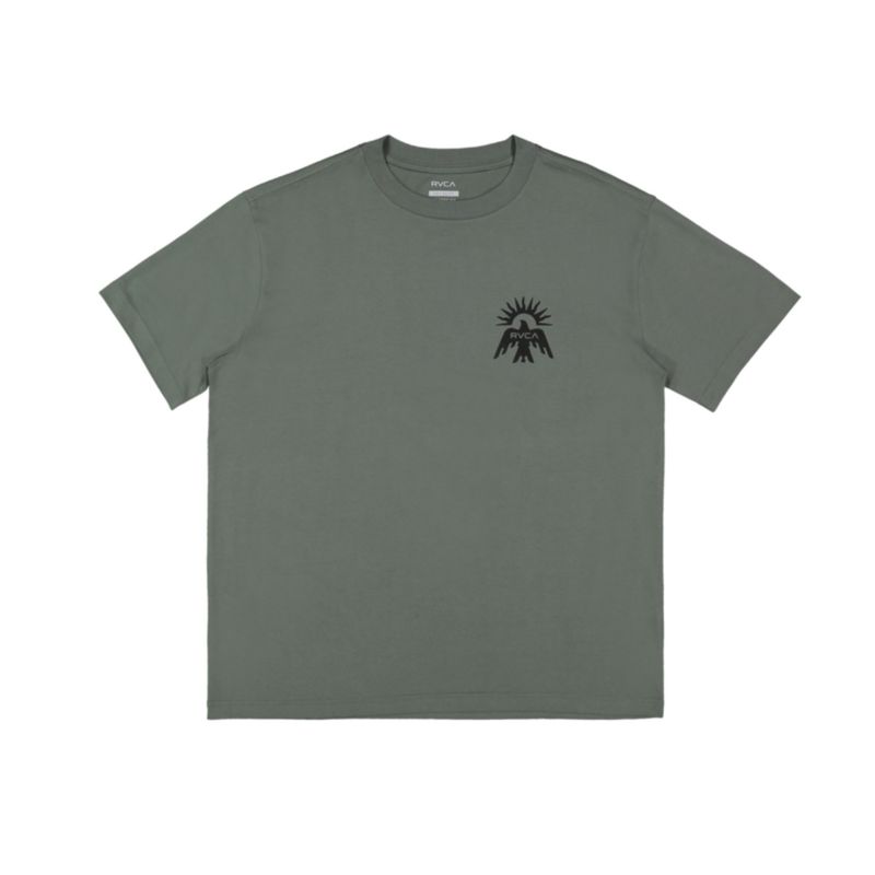 RVCA MENS LAS CRUCES SS TEE - BALSAM GREEN