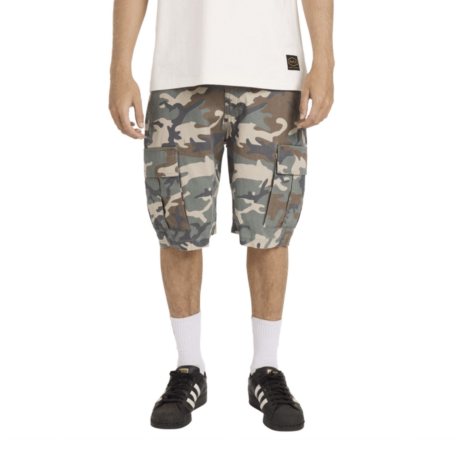 RVCA MENS DAYSHIFT CARGO SHORT - VINTAGE WOODLAND