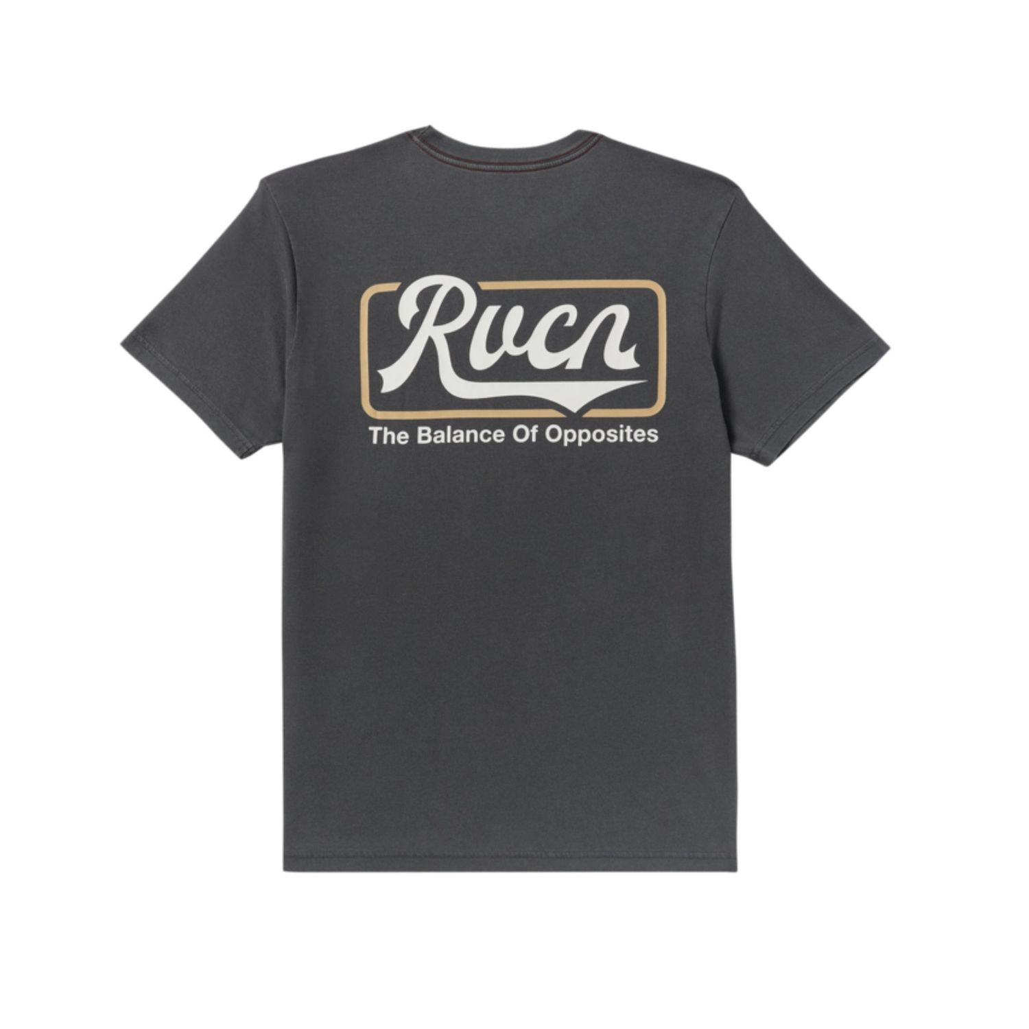 RVCA MENS FRAME UP SS TEE - PIRATE BLACK