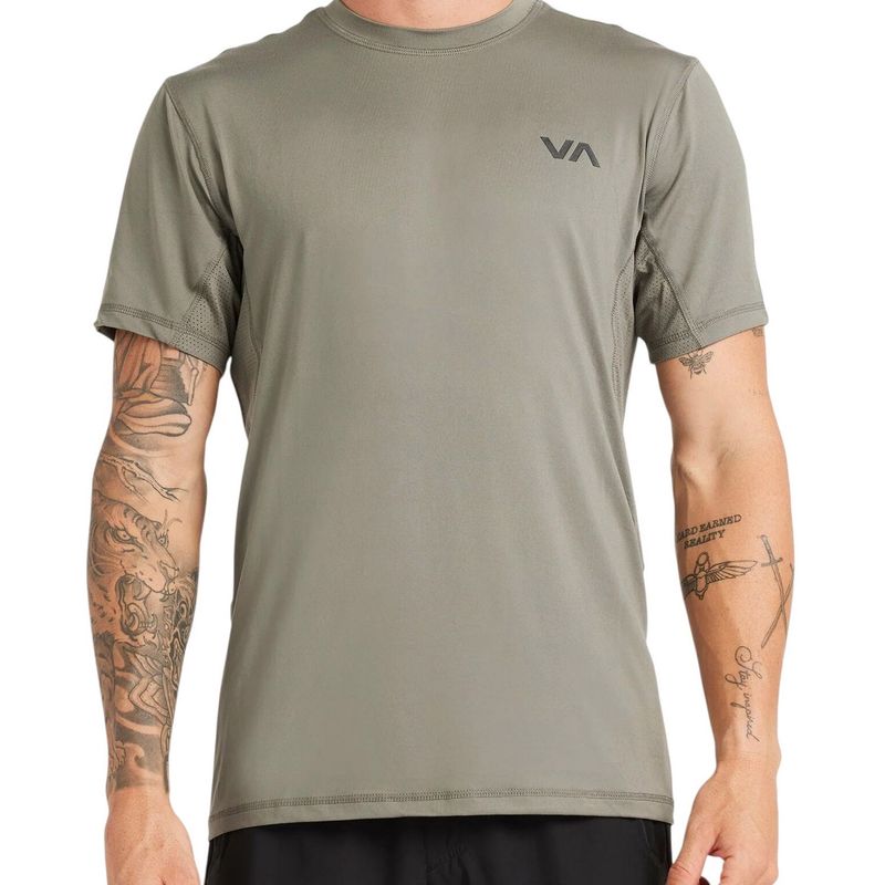 RVCA MENS SPORT VENT SS TEE - HUNTER GREEN