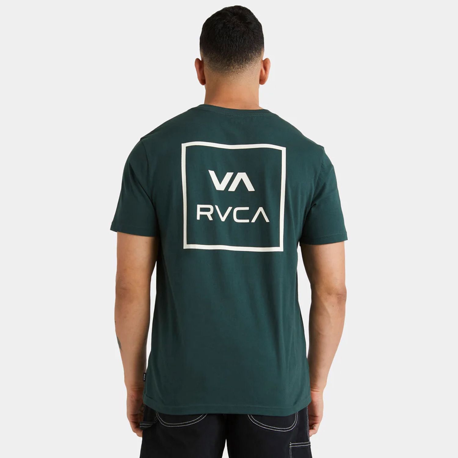 RVCA MENS VA ALL THE WAYS SS TEE - BALSAM GREEN