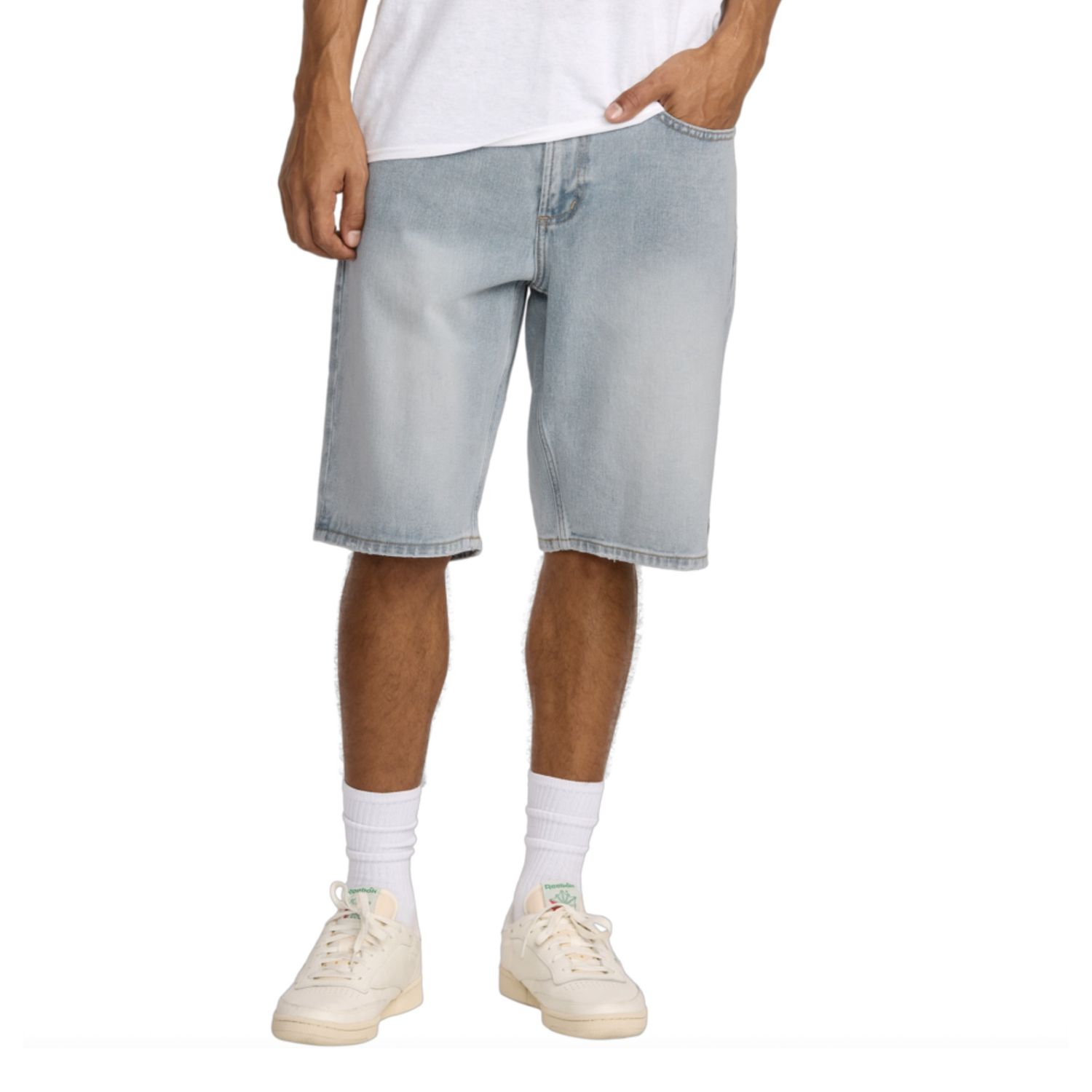 RVCA MENS DAYSHIFT DENIM SHORT - VINTAGE BLUE