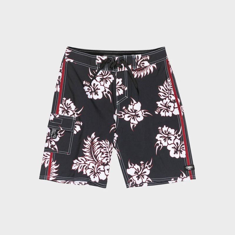 QUIKSILVER BOYS MERCURY CORE 19 BOARDSHORT - BLACK PAREO CORE