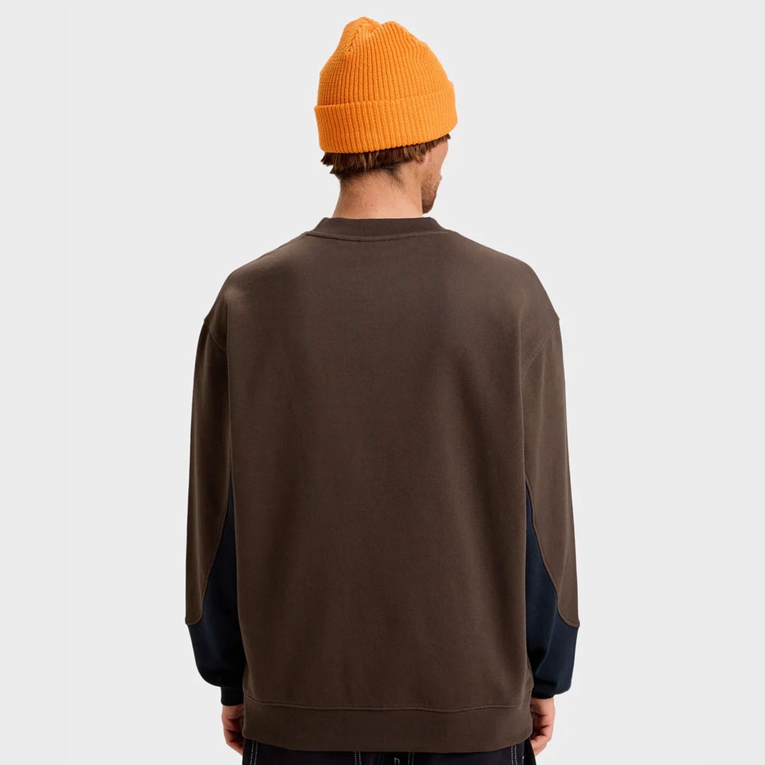 QUIKSILVER MENS MERCURY DEVIL CREW - TURKISH COFFEE