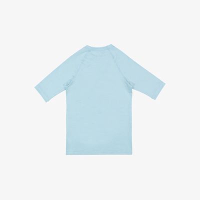 ROXY GIRLS ESSENTIAL SS LYCRA SURF TEE - SKY BLUE