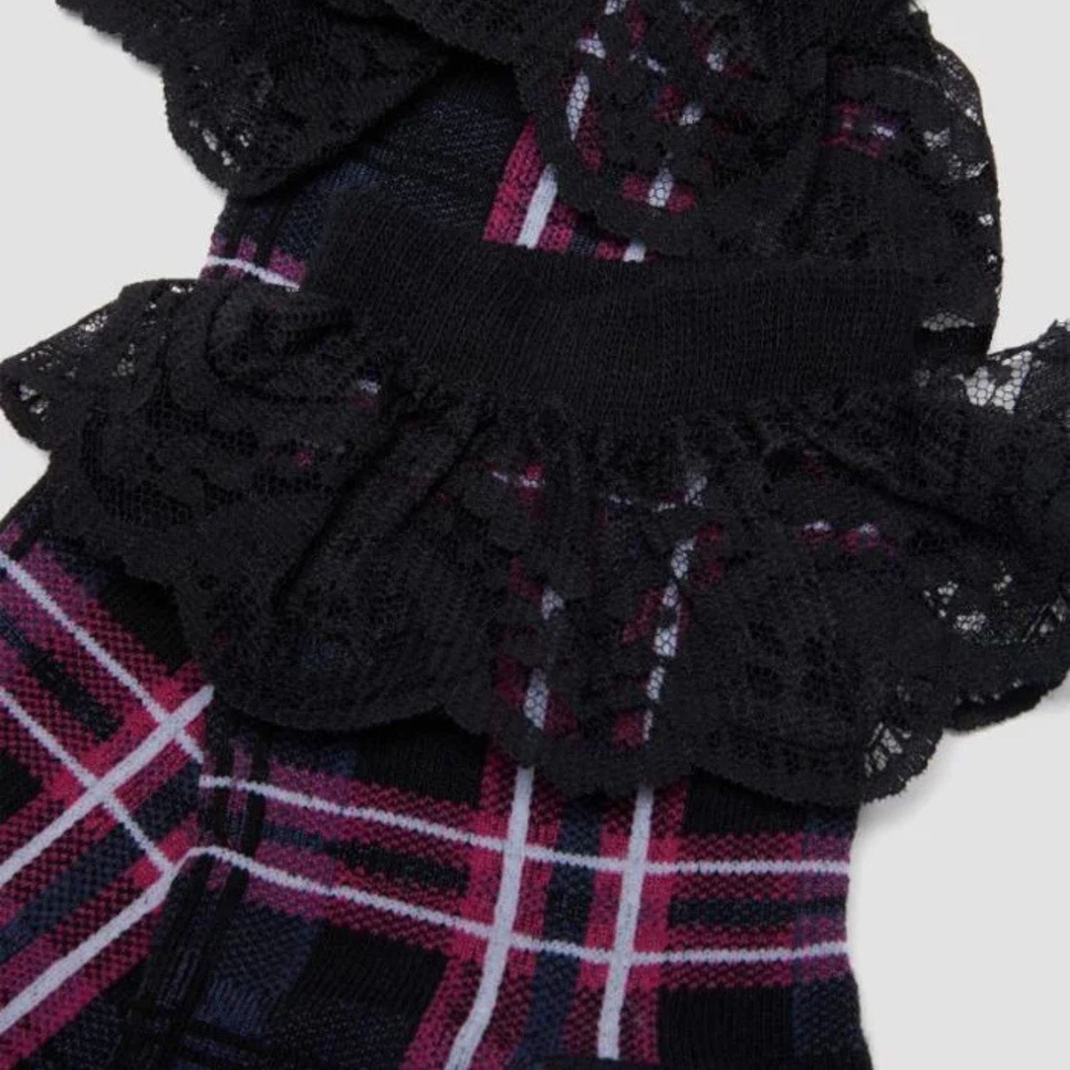 DR MARTENS FRILL SOCKS- PINK MULTI