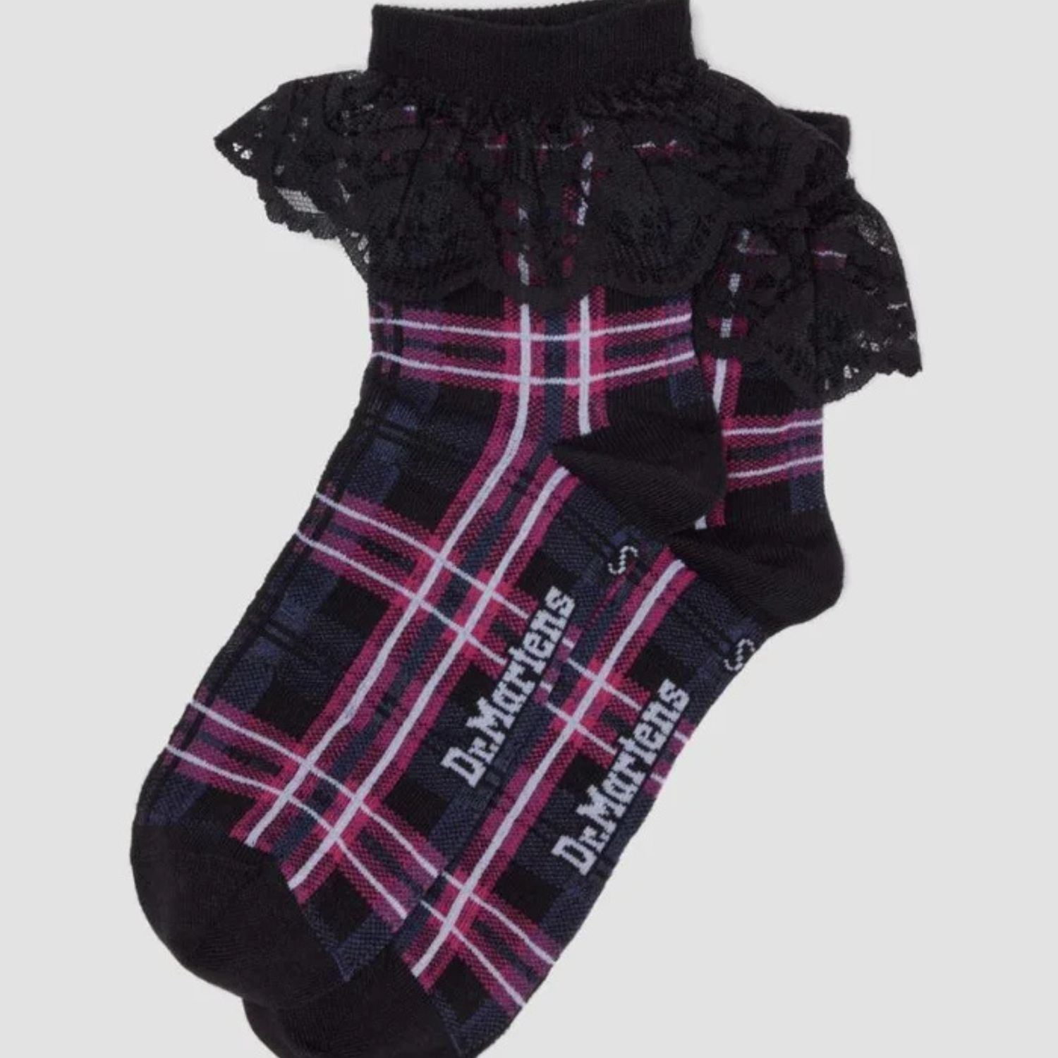 DR MARTENS FRILL SOCKS- PINK MULTI