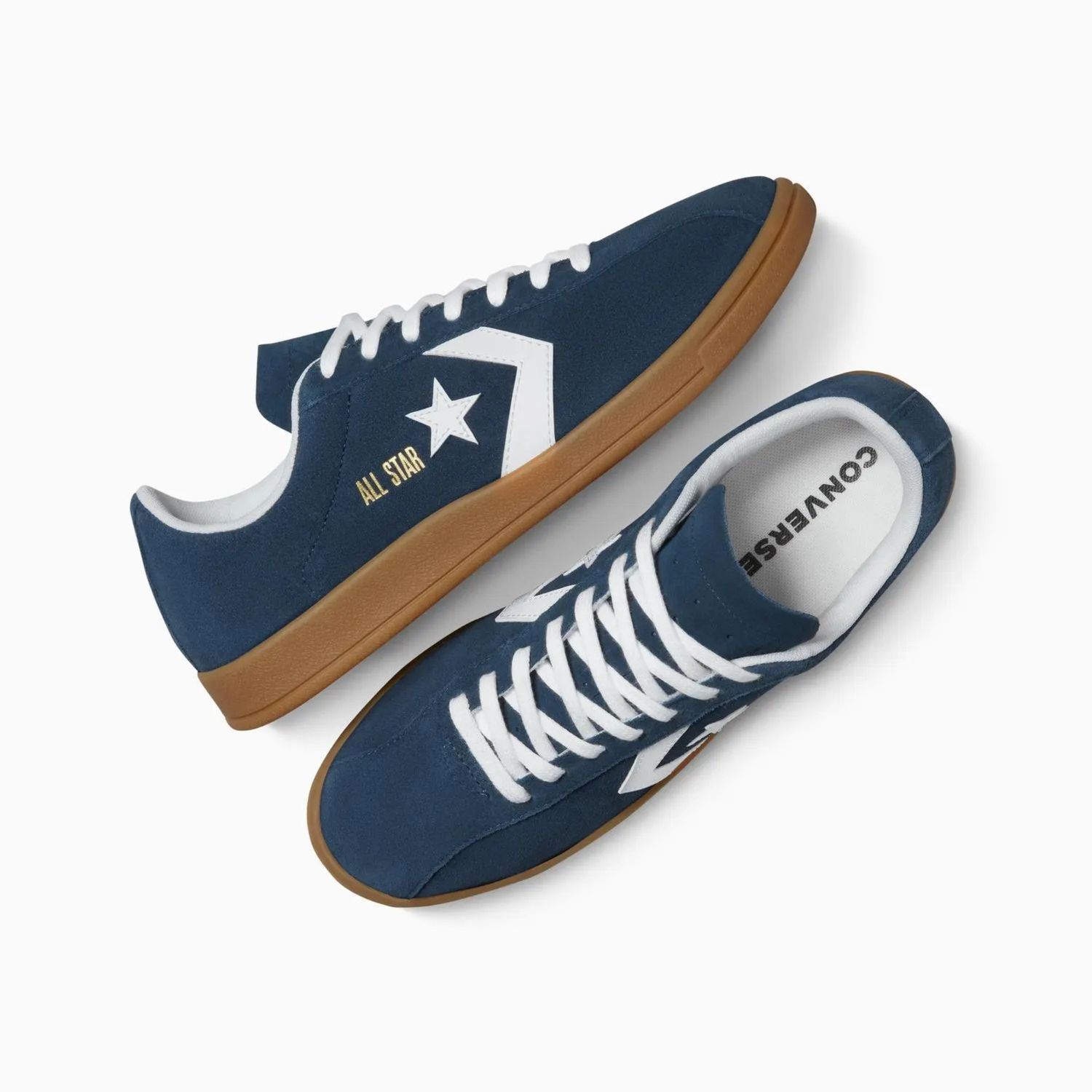 CONVERSE MENS CLASSIC TRAINER SUEDE LOW - NAVY / WHTIE / GUM