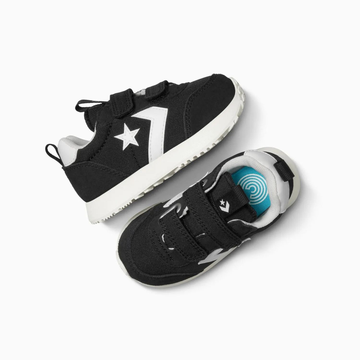 CONVERSE KID INFANT OMEGA TRAINER LOW - BLACK/VINTAGE WHITE/EGRET