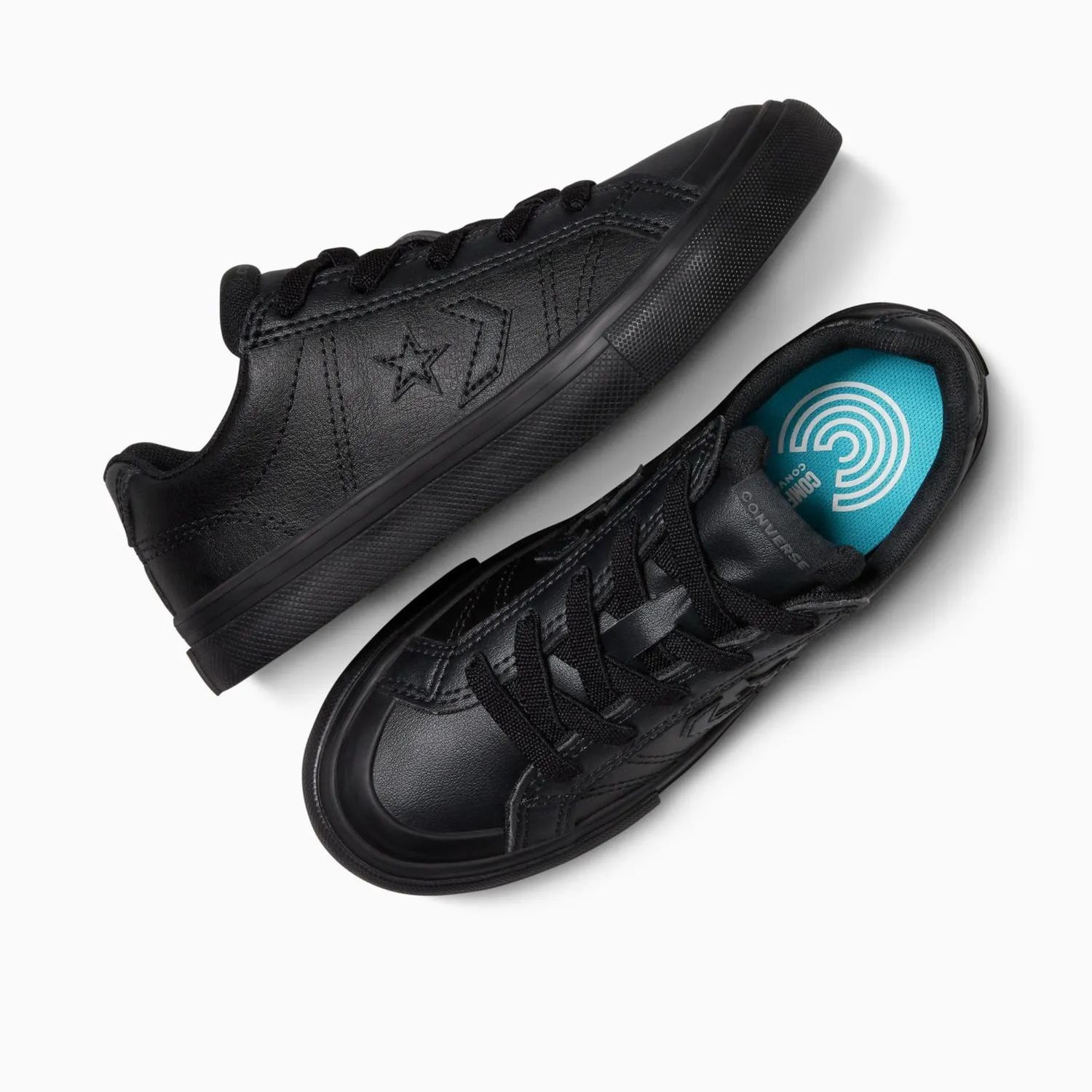 CONVERSE JUNIOR SPORT CASUAL EASY ON LOW TOP- BLACK