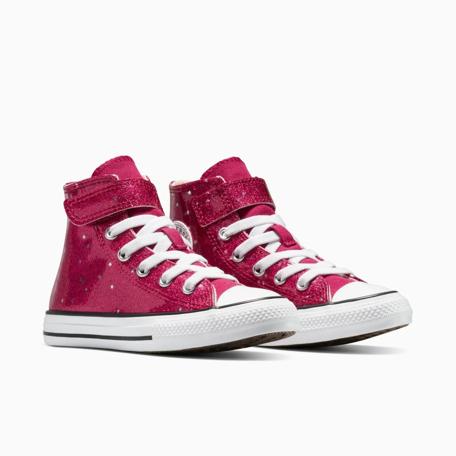 CONVERSE JUNIOR CT STAR GLITTER EASY ON HIGH TOP- SPORTY BERRY/WHITE/EGRET