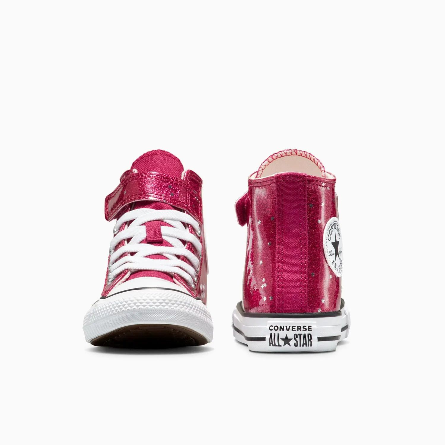 CONVERSE JUNIOR CT STAR GLITTER EASY ON HIGH TOP- SPORTY BERRY/WHITE/EGRET