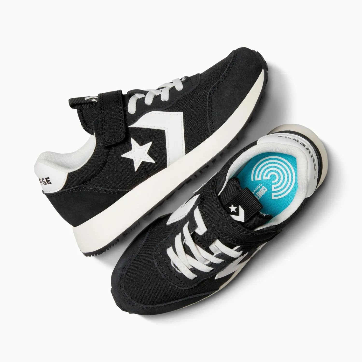 CONVERSE KID YOUTH OMEGA TRAINER LOW - BLACK/VINTAGE WHITE/EGRET