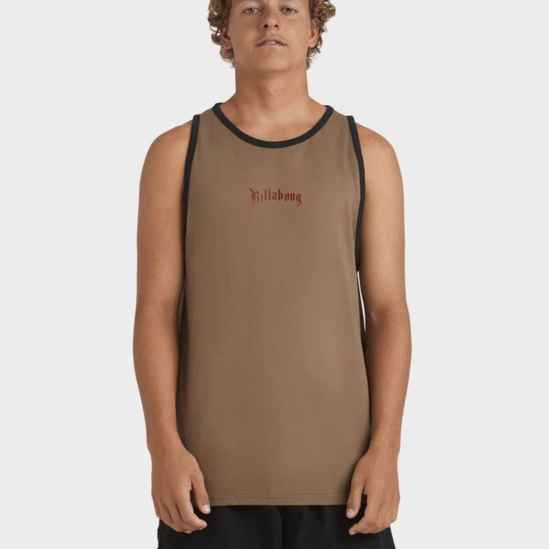 BILLABONG MENS IMMORTAL CORE TANK TOP - GRAVEL
