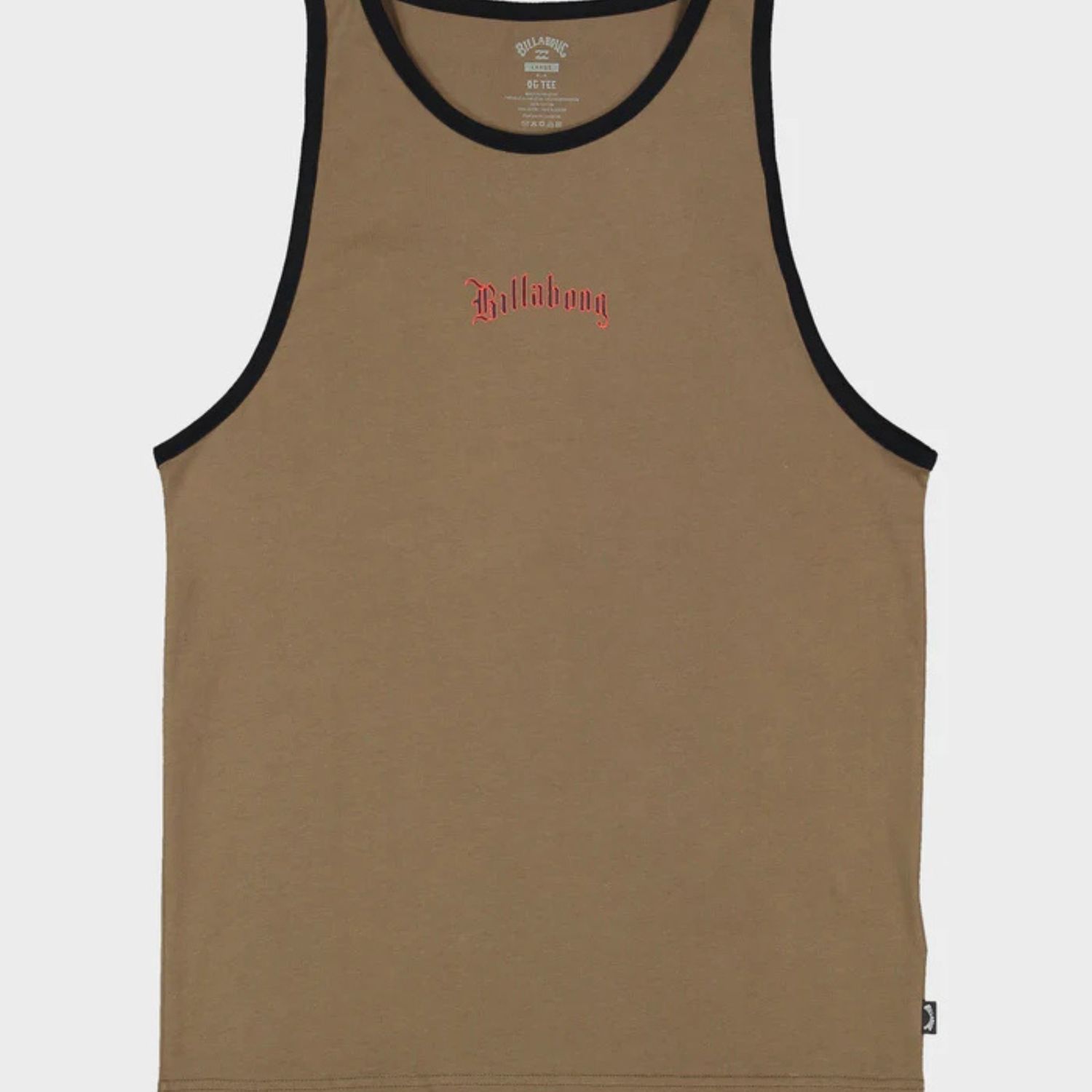 BILLABONG MENS IMMORTAL CORE TANK TOP - GRAVEL