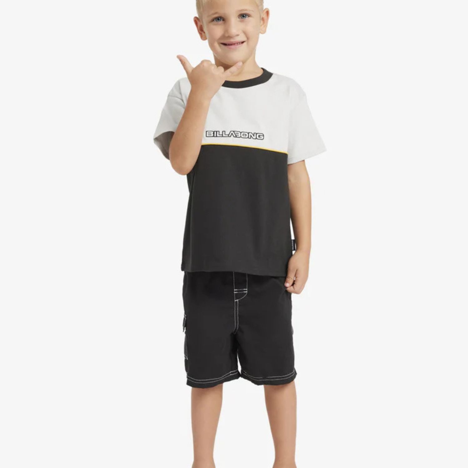 BILLABONG GROMS THROW ON BOARDSHORTS - BLACK
